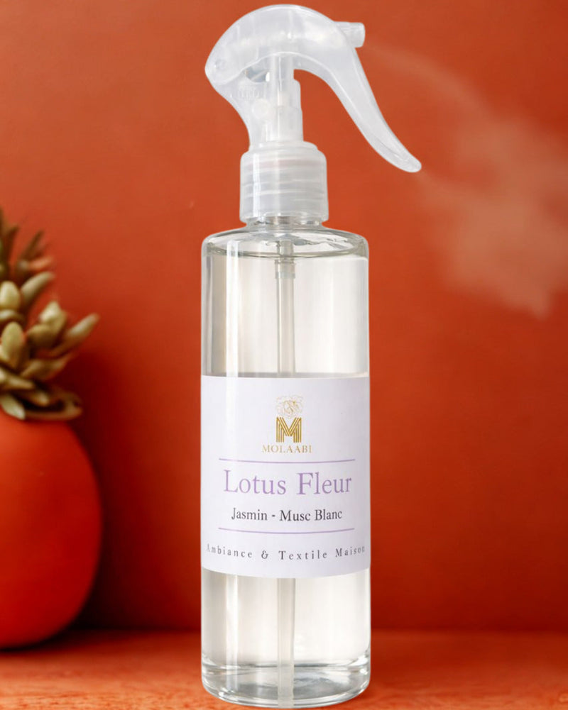 Lotus Fleur — Spray Parfum d'Ambiance | Jasmin & Musc Blanc Molaabi